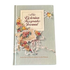 Source Unknown Victorian Keepsake Journal - Green and Floral